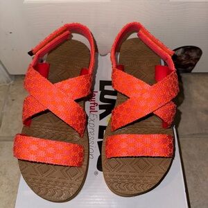 Muk Luks Vibrant Orange Women’s Sandals